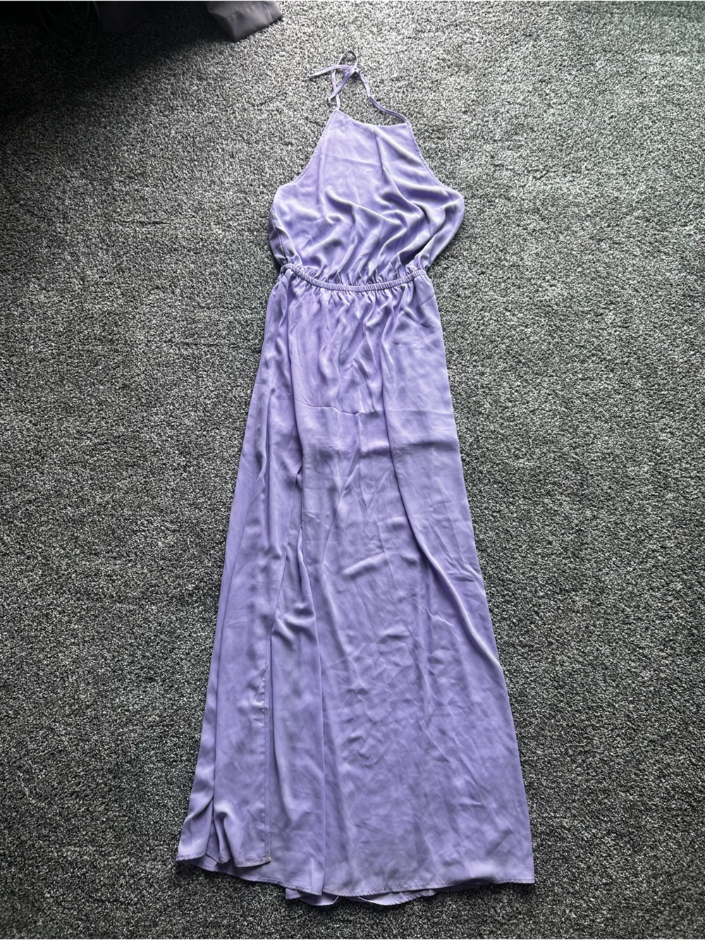 Show Me Your MuMu Lavender Backless Halter Maxi Dress